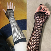 Lunivop Women Fashion Neon Fishnet Fingerless Long Gloves Leg Arm Cuff Party Wear Fancy Dress for Womens Sexy Beautiful Arm Warmer