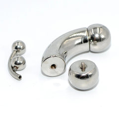 Lunivop 1PC Stainless Steel Big Size Straight Barbell Rings Curved Banana Penis Tragus Large Horseshoe Rings Ear Piercing jewelry