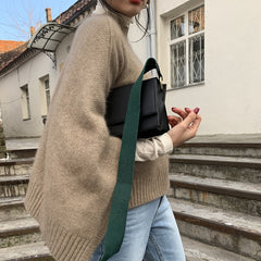 barn jacket outfits Japanese Autumn and Winter Dual-Use Versatile Loose Sweater Korean Style Thick Needle Cape Mid-Length Sweater Shawl Waistcoat