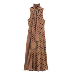 Lunivop Women's Dress Off Shoulder Long Dresses Woman Summer Elegant Polka Dot Print Womens Dresses Backless Sexy Party Dresses