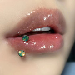 Lunivop 1PC Stainless Steel 16G Flash Gem Horseshoe Barbell Ear Tragus Cartilage Helix Barbell Ring Snug Daith Piercing Jewelry