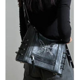 Lunivop Butterfly Y2K Messenger Bag Women Vintage Leather Large Capacity Shoulder Tote Bag Ladies Retro Casual Crossbody Bags