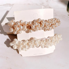 Lunivop Elegant Lady Rubber Band Rope Pearl Hair Ring Girls Beaded Scrunchies Rubber Bands Ponytail Hair Accessories Elastic Headband