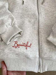 Lunivop Kawaii Print Bow Hoodies Women Sweet Lace Patchwork Long Sleeve Cute Sweatshirts Japan Loose Pockets Letter Female Zipper Tops