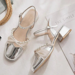 Lunivop Sandals Women Summer New Fashion High Quality Patent Leather Mary Jane Women's Shoes Shallow Mouth High-heeled Single Shoes