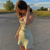 Lunivop Summer Bodycon Short Dresses for Women Cheap Casual Solid Color Ribbed Evening Party Mini Dress Sexy Club Streetwear