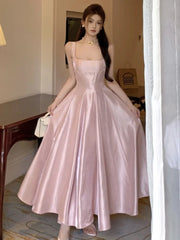 Lunivop Elegant Princess Womens Dresses Sleeveless Square Collar Wedding Evening Party Dress Fashion A-Line Vestidos Female Clothes New