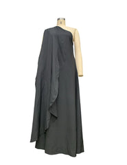 Lunivop Elegant Off Shoulder Bohemian Long Party Dress Women One Shoulder Loose Dresses Fashion Solid Slash Neck Sundress