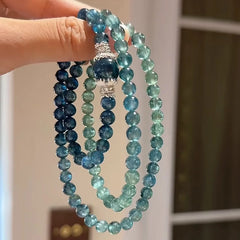 Lunivop Blue Glass Bead Bracelet Women's Fashion Jewelry Bohemian Style Accents