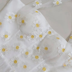 Lunivop Fashion Mesh Embroidered Dress Women's Hanging Neck Strapless A Line Dresses 2025 Summer New Tide