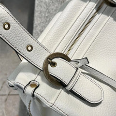 Lunivop Hot Girl White Leather Shoulder Bag Large Capacity Tote Bag Women Designer Luxury Bag Ladies Versatile Commuter Handbag Y2k