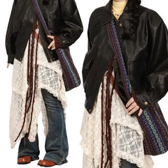 Lunivop Lace Vintage Long Skirts Irregular Holiday Y2k Skirt for Women Boho See Through High Waist Elegant Tulle Midi Skirts