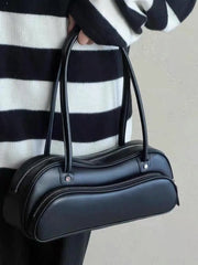 Lunivop High Street Black Underarm Bags Women Versatile Pu Leather Frog Baguette Bag Female Sweet Cool Y2k Handbag Aesthetic