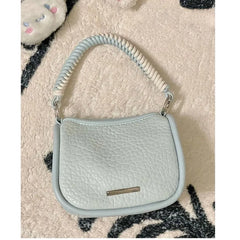 Lunivop Hot Girls Blue Square Hand Bag Purse Women Harajuku Aesthetic Handle Y2k Crossbody Bags Ladies Retro Messenger Bag Chic