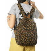 Lunivop Leopard Small Canvas Backpacks Women 100% Cotton Little Casual Backpacks Camouflage Cute School Bags For Teenage Girls