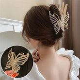 Lunivop Luxury Pearl Crystal Butterfly Hair Claw Clips For Women Girls Elegant Hairpin Geometric Crab Female Hair Accessories Gift