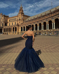 Lunivop Gothic Style Black Wedding Dresses For Photo Long Mermaid Bridal Dress Strapless Sequins Chic Bridal Gowns Vestidos De Noiva