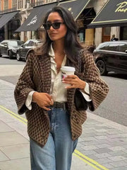 Lunivop Chic Fashion Knitted Jackets for Women Autumn Winter Long Sleeve Single-Breasted Short Coats High Street Casual New Jackets