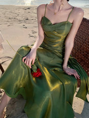 Lunivop Elegant Ruffles Party Dress for Women Sexy Spaghetti Strap Sleeveless Princess Evening Dresses Summer Holiday Beach Vestidos New