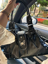 Lunivop Hot Girl Black Y2k Tote Bag Purse Women Butterfly Leather Large Capacity Shoulder Bag Ladies Fairycore Handbag Aesthetic