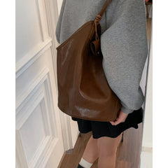 Lunivop Korean Tote Large Capacity Handheld Vegetable Basket Bags Retro Niche Underarm Bag for Women New