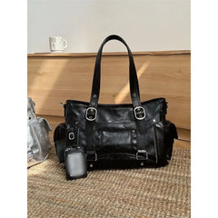 Lunivop Sweet Cool Hot Girl Underarm Bag Ladies Leather Square Large Capacity Tote Bag Women Harajuku Luxe Crossbody Bag Y2k