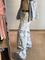 Lunivop American Style Hip Hop Cargo Pants Women's Y2k Streetwear Korean Fashion Loose Sweatpants Joggers Sports Versatile Long Trousers