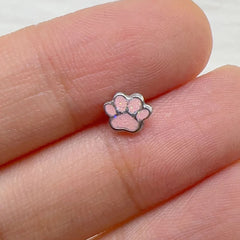 Lunivop 1pc Pink Claw Lip Stud Sweet Cool Ins Fashion Dripping Oil Titanium Steel Labret Piercing Cartilage Ear Bone Cute girl's Jewelry