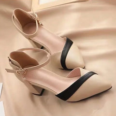 Lunivop Contrast Color Pointed Toe Ladies Shoes Designer Luxury Pvc Original Summer Comfortable Trending Women's Sandals On Sale
