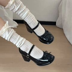 Lunivop Designer Ankle Strap Women Lolita Mary Jane Shoes New Spring Street Style Ladies Platform Thick Heel Wedding Party Pumps