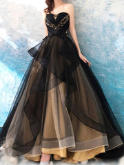 Lunivop Elegant Temperament Straps Design Slim Waist A-line Formal Evening Dress Exquisite Black Flower Sequin Appliques Gown formal dress