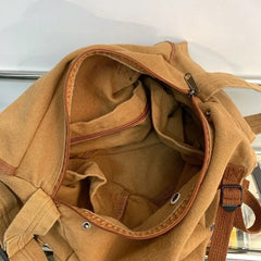 Lunivop Korean Retro Washed Canvas Shoulder Bag Women's Vintage Handbag Casual Cloth Bags