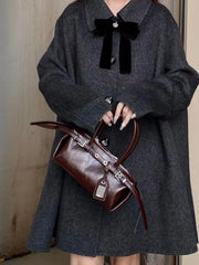 Lunivop High Street Brown Y2k Hand Bag Women Hot Girls Pu Leather Handle Chic Casual Handbag Female Fashionable Underarm Bag New