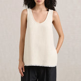 Lunivop Chic Fashion 80% Ramie Women Vest Tops Sleeveless O-neck Side-split Tassels Casual Basic Summer Tank Top Female Elegant Camis