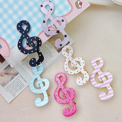 Lunivop Musical Note Polka Dot Striped Hairpins Korean Fashion Bangs Side Clips Lovely Daily Hair Accessories for Women Hair Barrettes