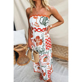 Lunivop Hot Selling Spring and Summer New Fashionable Chest Hugging Pleated Casual Dress INS Holiday Loose Women's Dress