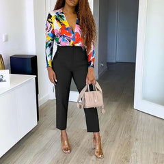 Lunivop Woman Solid Trouser High Waist Slim Zipper Fly Long Pants Female Wild Commute Office Lady Woman Pencil Pant Street