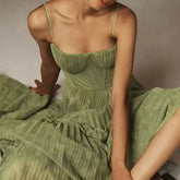 Lunivop Female Hollow Backless Bridesmaid Dress Spring High Street Solid Girdling Pleat Long Dress Elegant Women Solid Tube Tops Dress