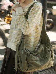 Lunivop Single Shoulder Crossbody Commuting Leisure Travel Bags Japanese New Canvas Bag with Large Capacity