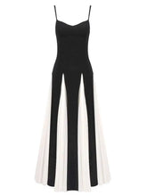 Lunivop Women Fashion Strapless Dress Chest Wrapping Backless Contrast Color Waist Retraction Ankle-length Dresses Spring 2025 New