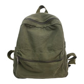 Lunivop Brand High Quality Canvas Backpacks Women Solid 100% Cotton School Bags Soft Green Satchels Small Cloth Leisure Or Travel Bags