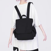 Lunivop Ins Solid Color Student Backpack Commuter Backpacks black bag tote bag