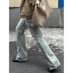 Lunivop Blue High Waist Women Jeans 90S Hip-hop Style Fashion Vintage Streetwear Y2K Wide Leg Jean 2024 Female Trouser Baggy Denim Pants