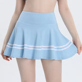 Lunivop Fake Two-piece Sports Pleated Skirt Fitness Running Badminton High-waist Yoga Pants Quick Dry