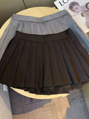 Lunivop Black Women Pleated Skirts Y2K High Waist Streetwear Sexy Mini Skirts Fashion Korean All Match Preppy Dance Skirts New