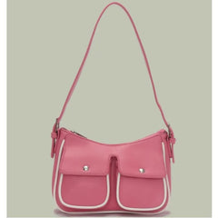 Lunivop Hot Girls Pink Shoulder Bags Purse Women Hot Girls Leather Pockets Y2k Handbag Female Vintage Underarm Bag Aesthetic