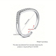 Lunivop 2pcs Adjustable Toe Rings with Cubic Synthetic Zirconia, 304 Stainless Steel Toe Rings, Women's Foot Jewelry for Casual Attire