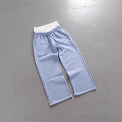 Lunivop Hip-hop Vintage Aesthetics 2000s American retro style street Harajuku loose casual double waisted pants fake two piece Sweatpant