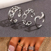 Lunivop 3PC Filled Toe Rings Set for Women 14K Gold Plating Adjustable Simple Stainless Steel Spray Eagle Ring Summer Beach Jewelry
