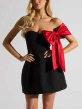 Lunivop Sexy Strapless 3D Bow Women Dress Black Sleeveless High Waist Dress Female Spring Skinny Elegant Party Clubwear Vestidos